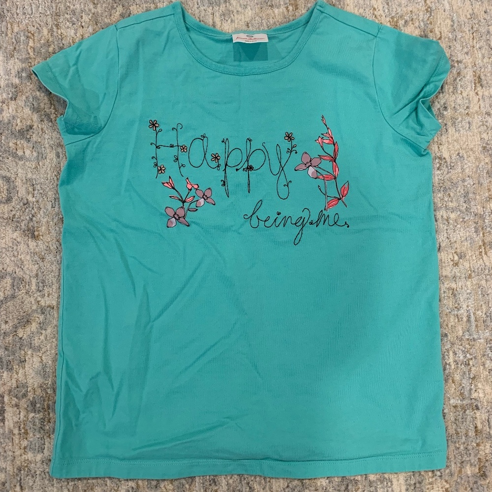 BRAND NEW Hanna Anderson Girls Short Sleeve T-Shirt Size 12